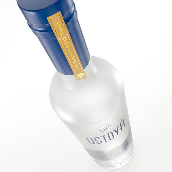 butelka Ostoya Vodka z góry