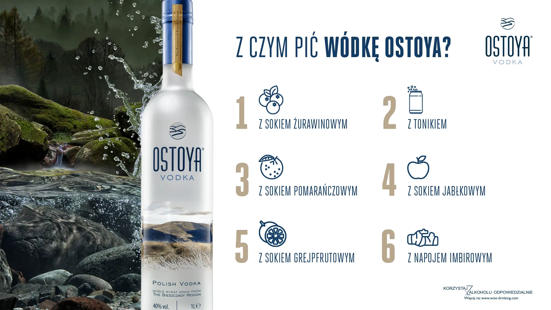 Z czym pić wódkę Ostoya?